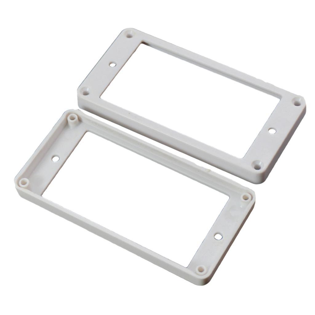 2X 2pcs White Humbucker Pickup Mounting Rings for Neck&Bridge Pickups