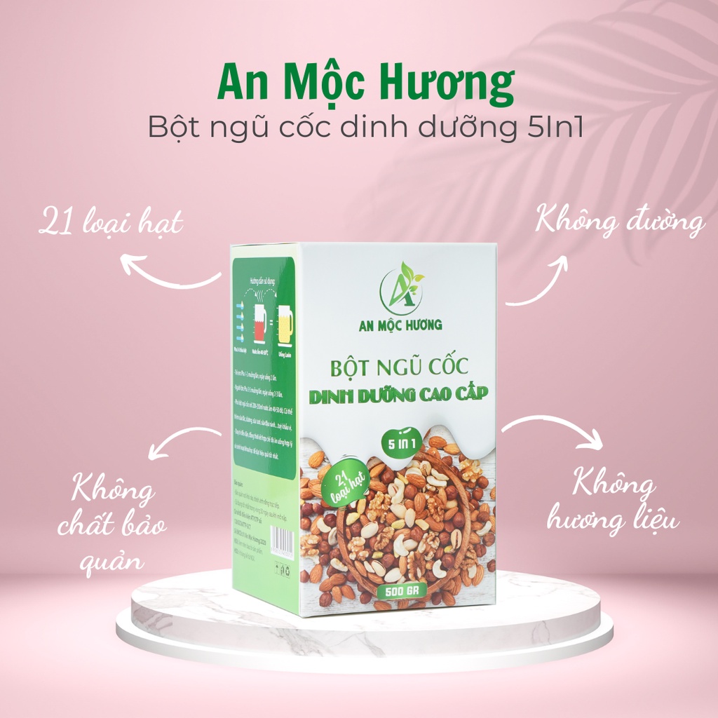 Bột ngũ cốc dinh dưỡng An Mộc Hương 2Kg (21 loại hạt giúp tăng cân, giảm cân, lợi sữa hiệu quả)