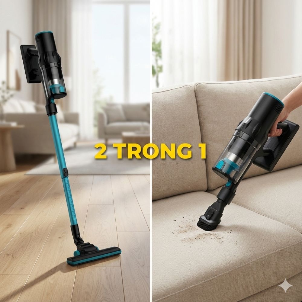 Máy Hút Bụi Cầm Tay Kachi MK439 – Lực Hút Mạnh 15.000Pa, Gọn Nhẹ, Hiệu Quả Tối Ưu - hàng chính hãng