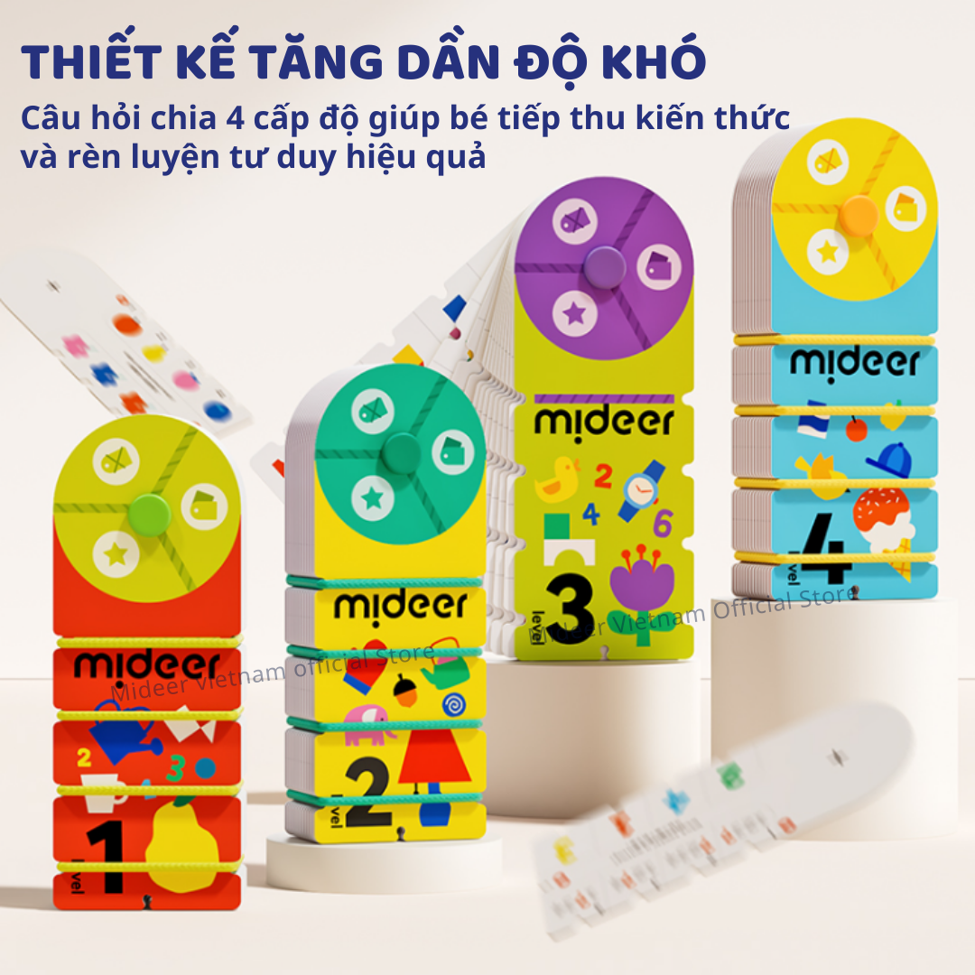 Bộ thẻ học thông minh flashcard Mideer Match &amp; Connect Play book giáo dục sớm cho bé