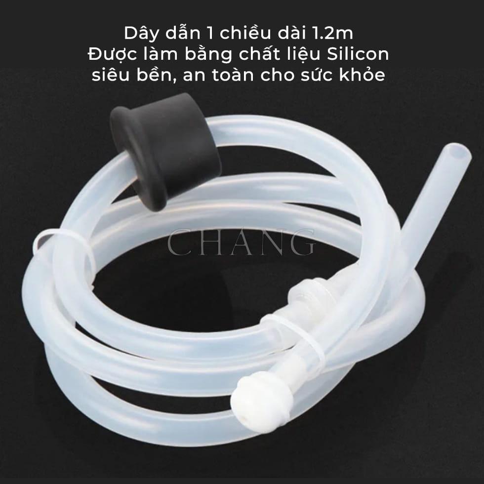 Bộ Đầu Bơm Hút Dầu Rửa Bát, Vòi Hút Xà Bông Nước Rửa Chén Tiện Lợi Có Ống silicon Dài 1.2 Mét