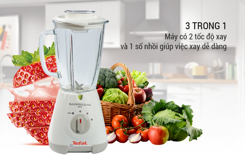 Máy Xay Sinh Tố 6 Lưỡi Dao Tefal BL312 - Hàng chính hãng