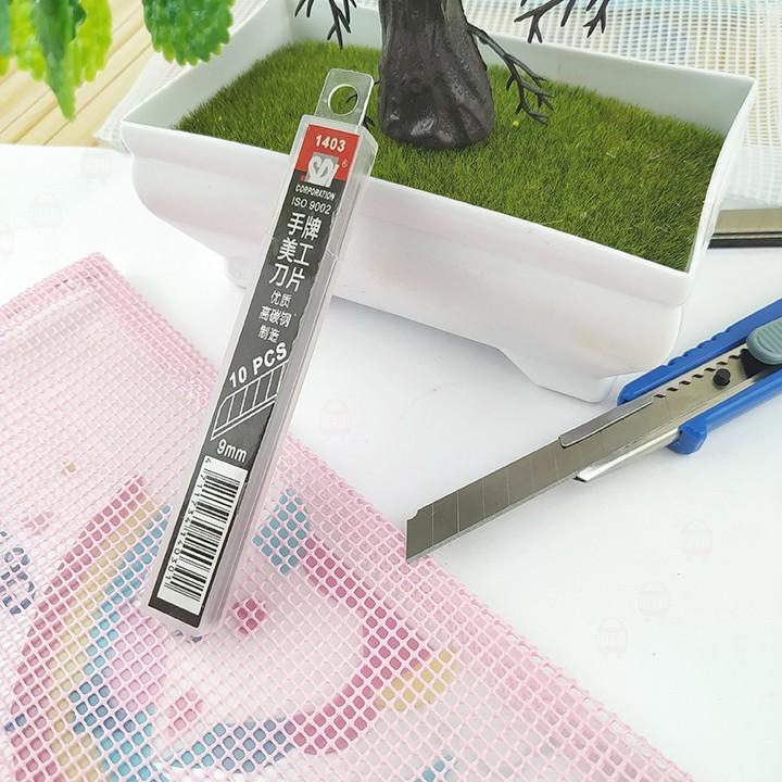 Combo 10 lưỡi dao rọc giấy 18mm / 9mm