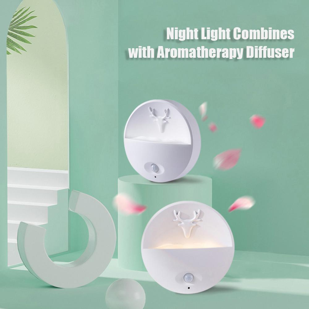 Đèn ngủ có giá đỡ treo tường Đèn tường LED tỏa hương thơm, ánh sáng vàng thích hợp cho phòng em bé