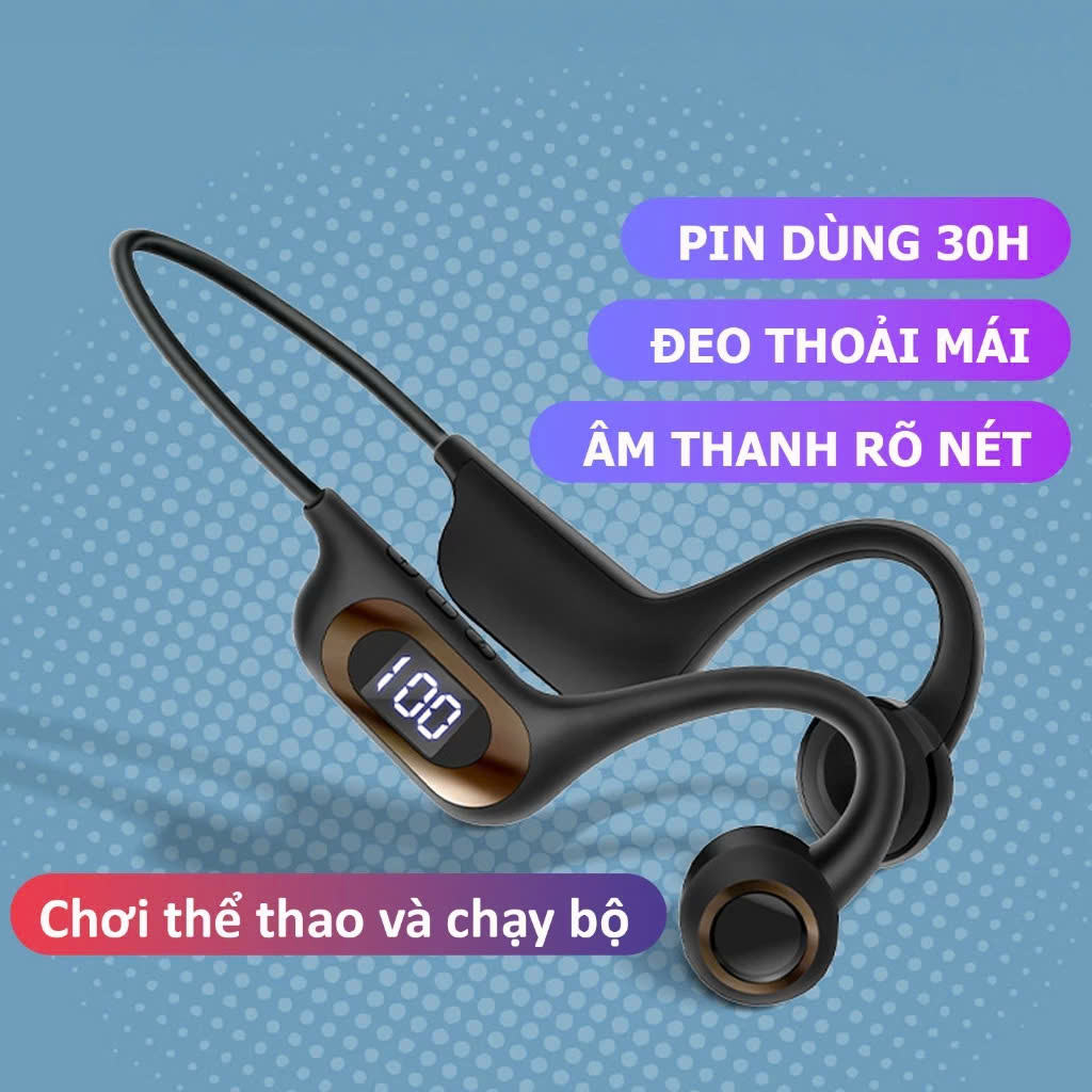 Tai Nghe Bluetooth VG06 Công Nghệ Âm Thanh Dẫn Xương Cao Cấp, Không Gây Đau Tai, ĐÈN TRANG TRÍ , ĐỒNG HỒ TREO TƯỜNG