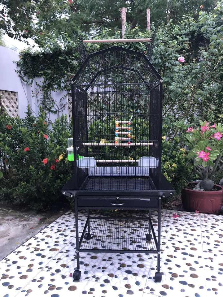 Lồng vẹt bầu mã số 005 dùng cho Vẹt size trung và nhỏ như : xích, sun, lovebird, nhồng