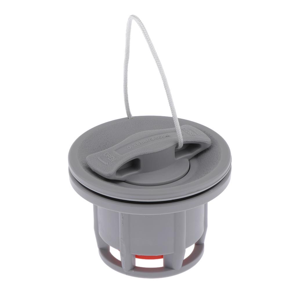Rubber Boat Kayak Surfboard  Inflatable Boat Air Valve Plug Gray