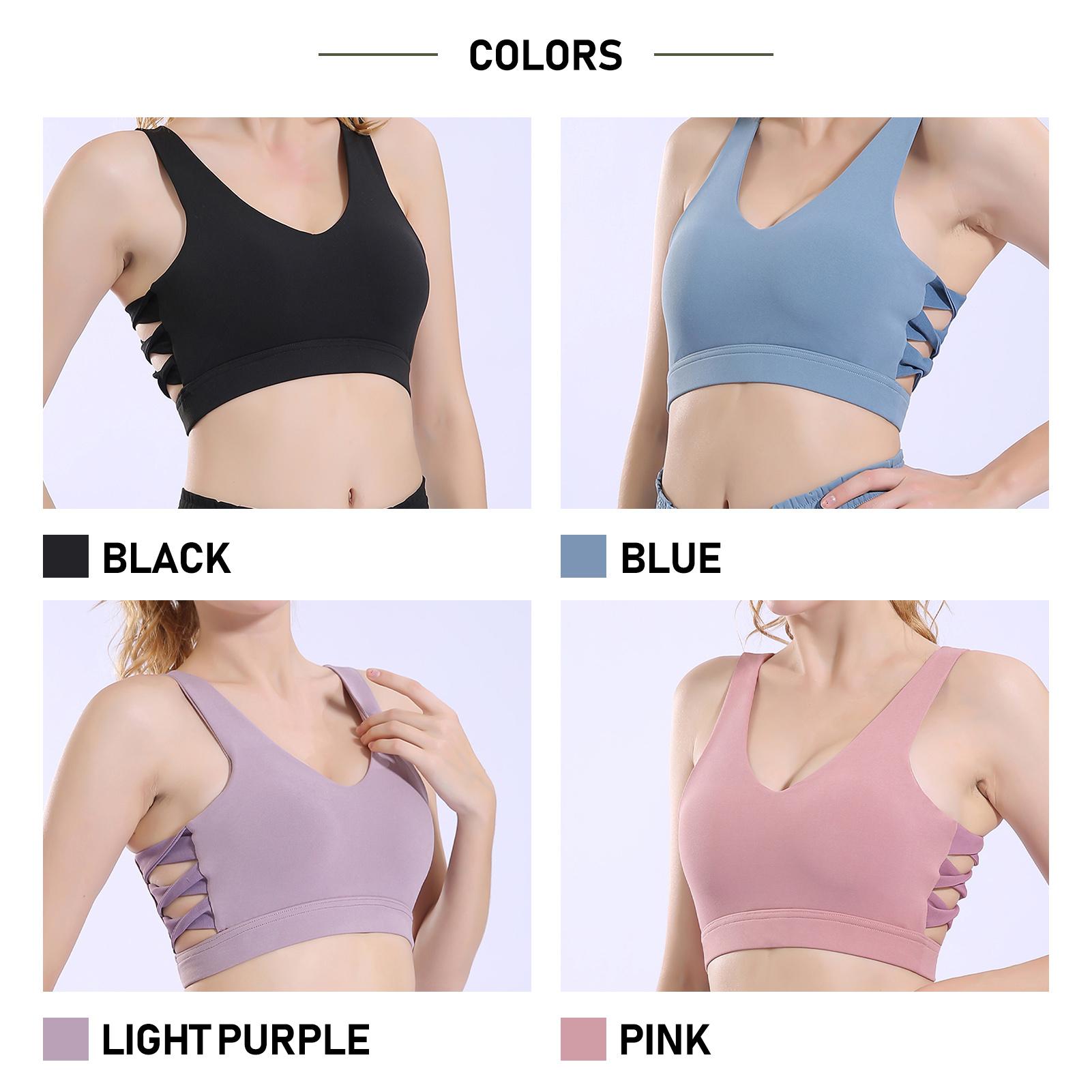 Áo thể thao Tank-Top dễ thương có đệm chống sốc cho nữ tập yoga, gym, chạy bộ