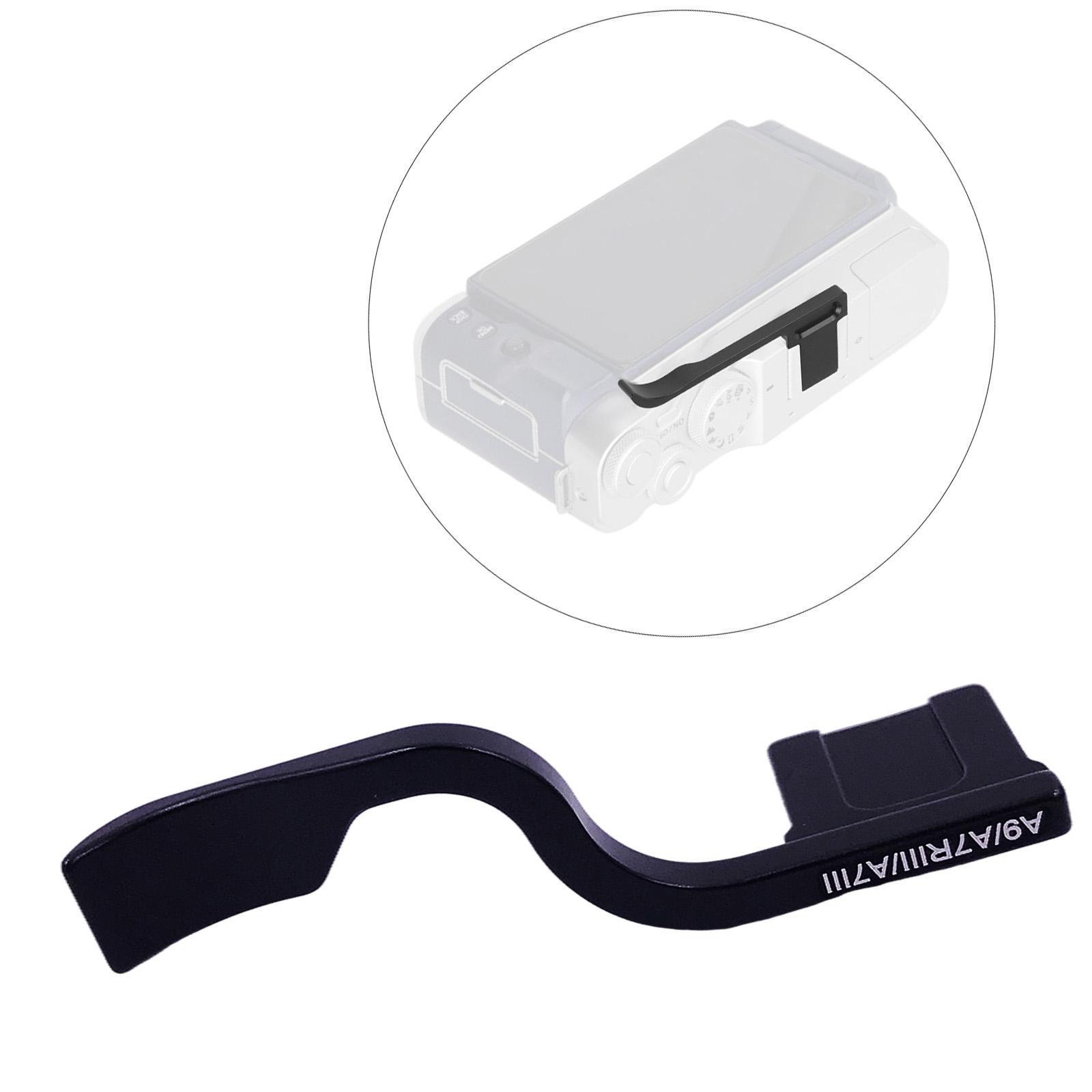 Thumb up Grip Metal Thumb Rest Hot Shoe Cover Protector for Sony A7R2 Black