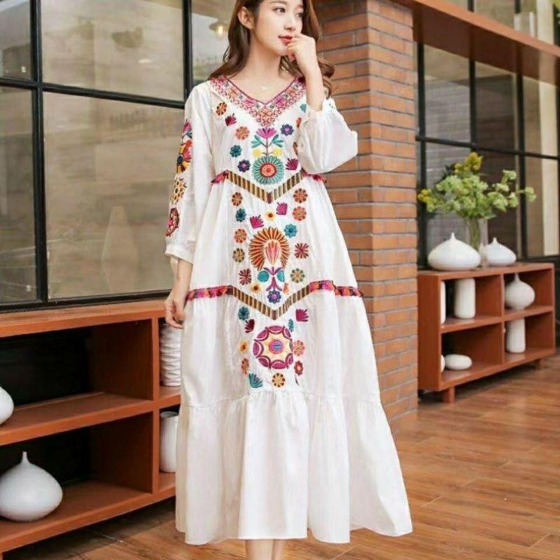 ĐẦM BABYDOLL THÊU THỔ CẨM