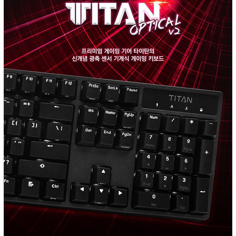 Bàn phím Game có dây Cơ học XENICS TITAN OPICAL v2 -HÀNG CHÍNH HÃNG