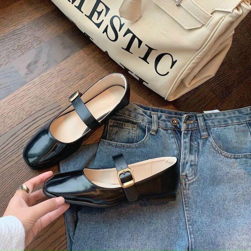 GIÀY BÚP BÊ QUAI NGANG DA BÓNG HÀNG QUẢNG CHÂU FULLBOX