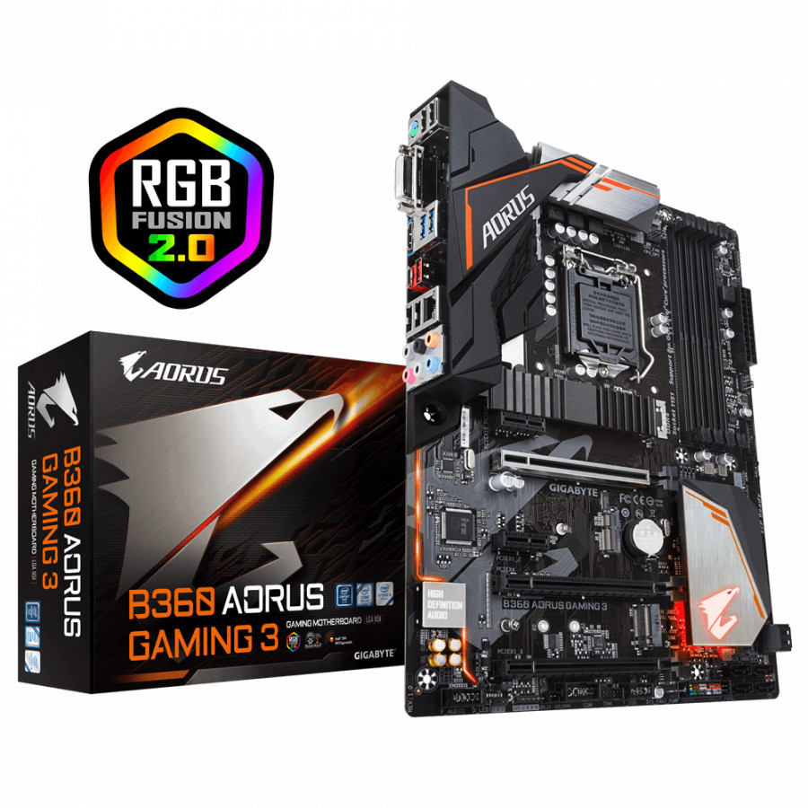 Bo Mạch Chủ Mainboard GIGABYTE B360 Aorus Gaming 3 (SK1151) - Hàng Chính Hãng