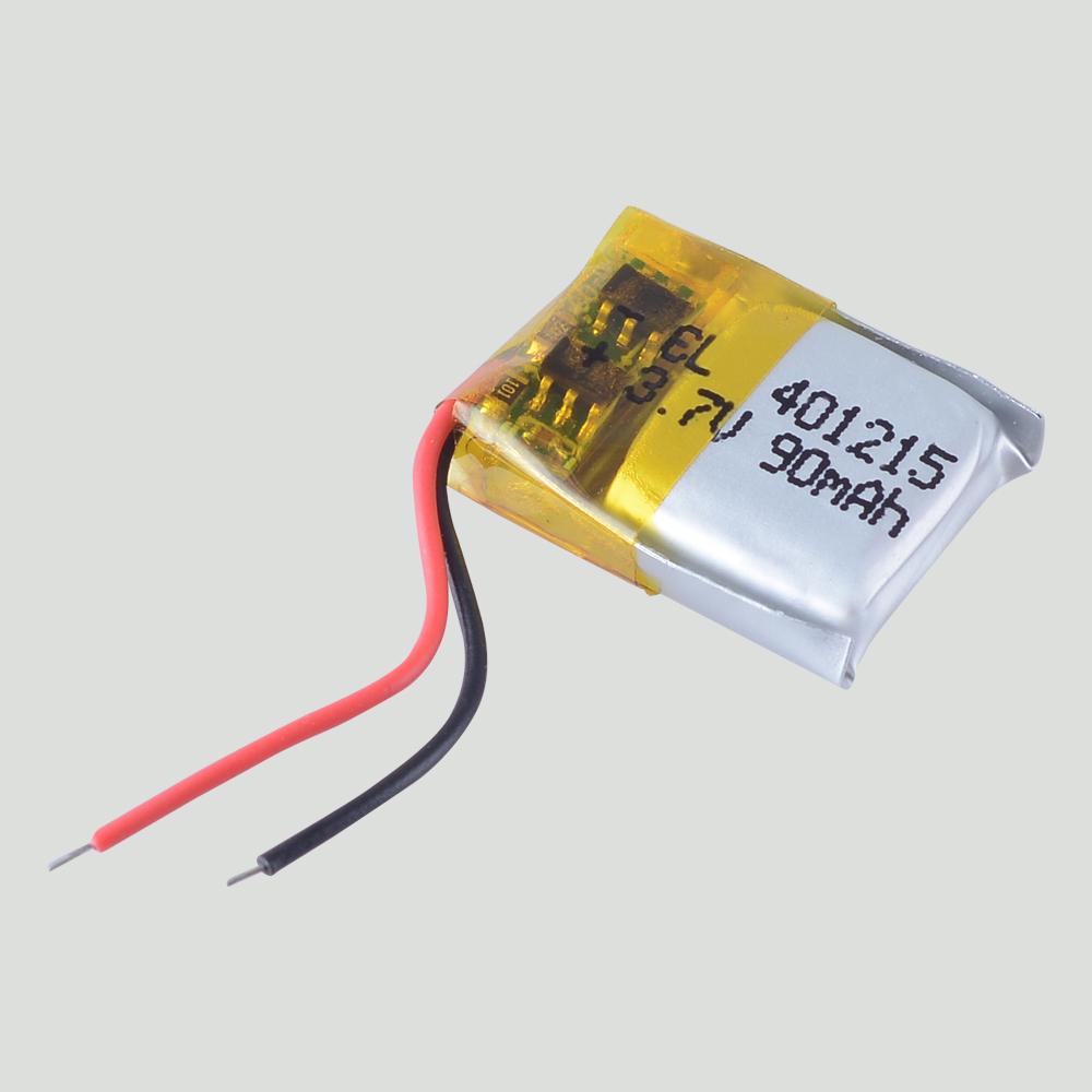 5 Chiếc 401215 3.7V 90MAh Pin Sạc Lithium Polymer Cho 3D Kính MP3 Đồ Chơi Đồng Hồ Gậy Chụp Hình Selfie Stick Máy Trợ Thính Bút Đọc