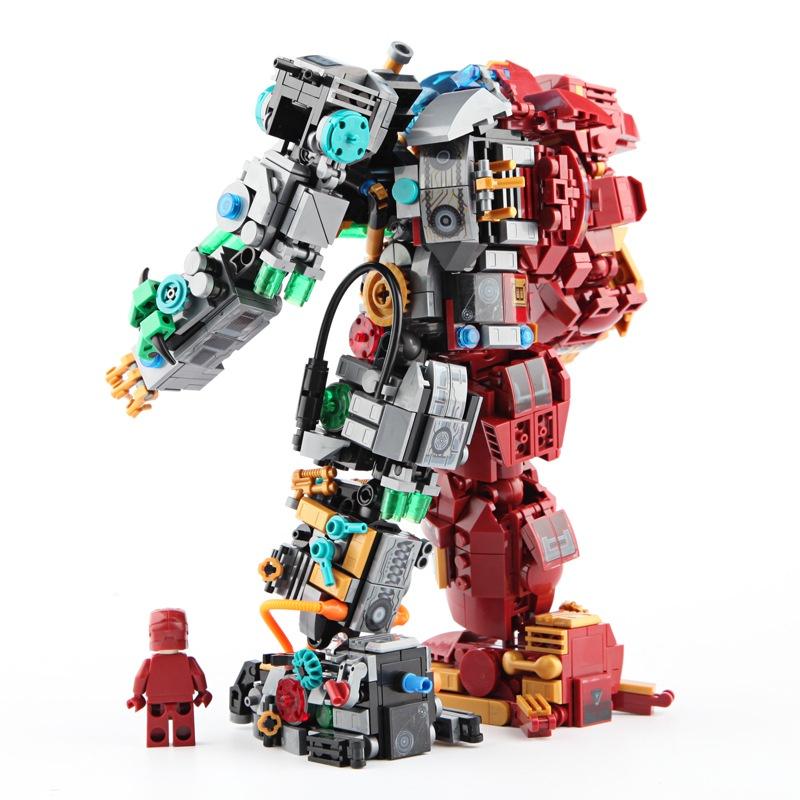 Đồ chơi Lắp ráp Hulkbuster Đặc biệt, Lewan LW2081 Xếp hình thông minh, Mô hình siêu anh hùng Marvel