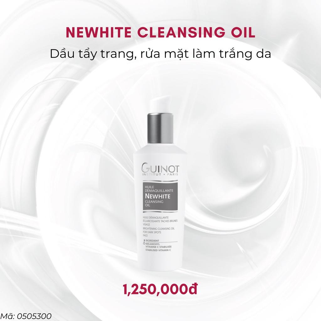 Dầu tẩy trang, rửa mặt làm trắng da GUINOT 200ml - Newhite Cleansing Oil