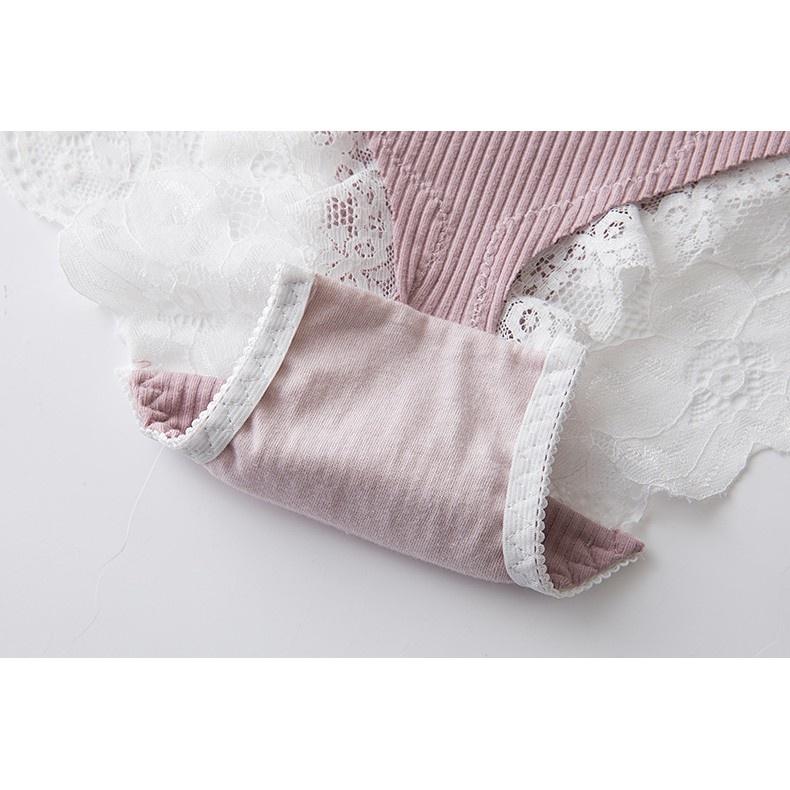 Quần Lót Nữ Cotton Sợi Dọc Thời Trang Nhật Ngang Eo . Hàng Loại Đẹp.