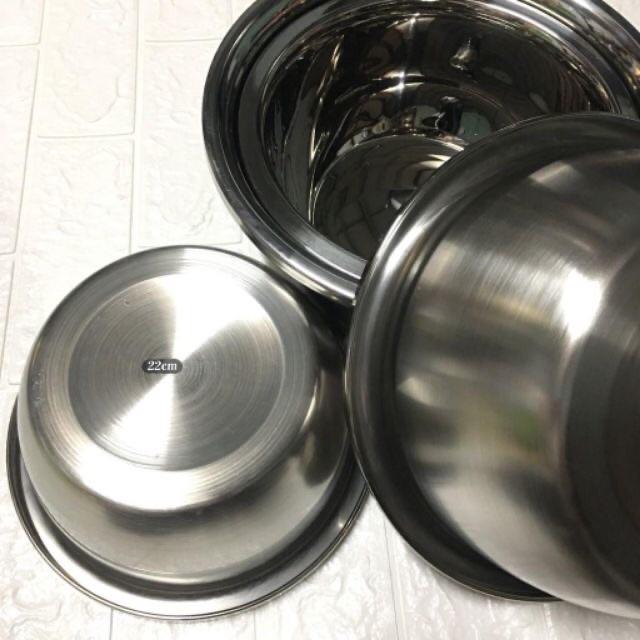 Combo 3 CHẬU INOX SÂU LÒNG SIÊU DÀY