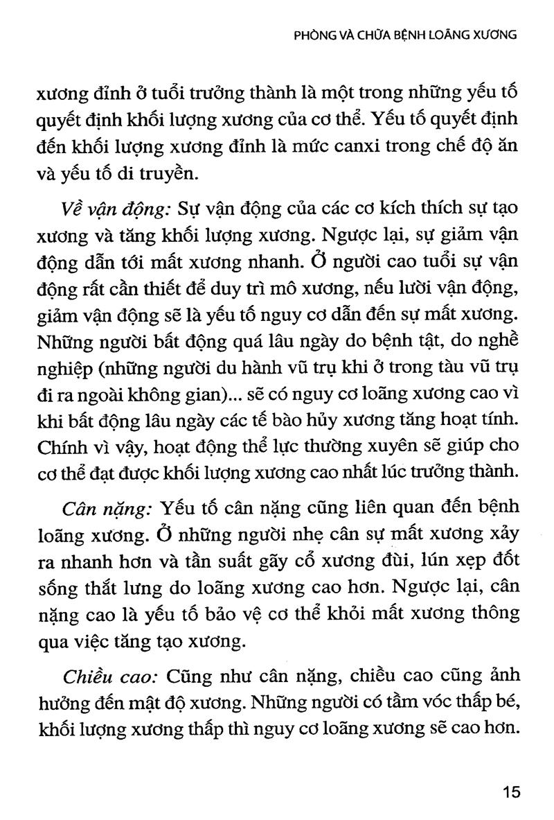 Sách Phòng Và Chữa Bệnh Loãng Xương