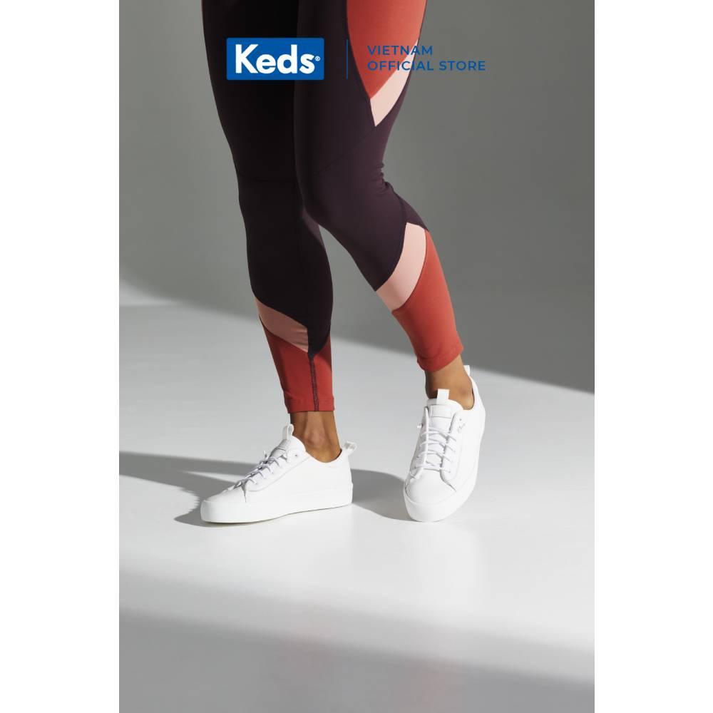 Giày Thể Thao Keds Nữ- Kickback Leather- KD065543WH