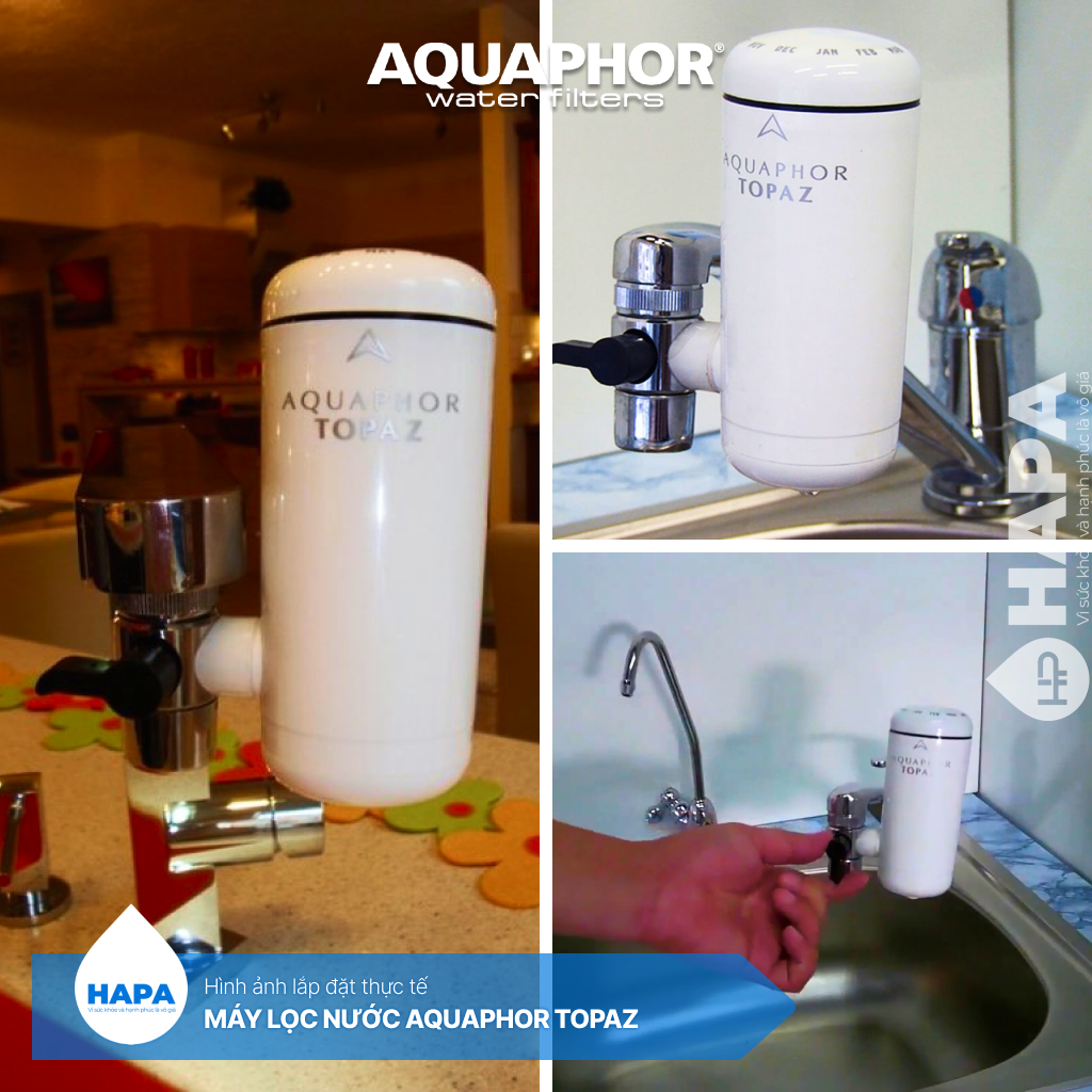 Máy Lọc Nước Uống Trực Tiếp AQUAPHOR TOPAZ - Công nghệ NANO Aqualen độc quyền - Hàng Chính Hãng, Nhập Khẩu Châu Âu