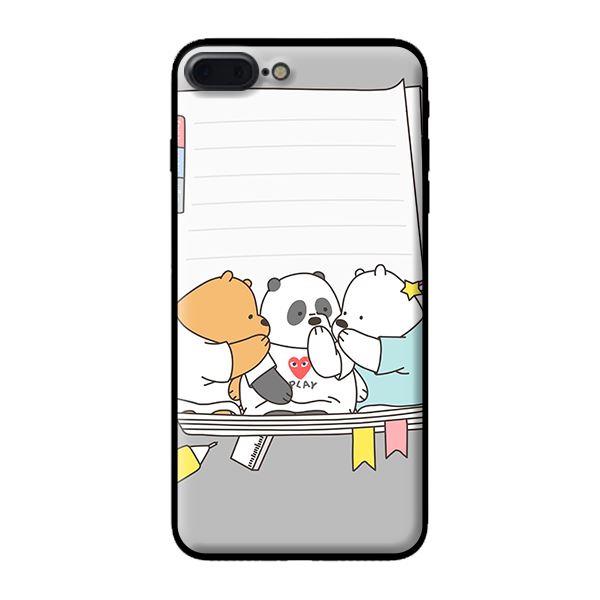 Ốp in cho iPhone 7 Plus 3 Chú Gấu 3 - Hàng chính hãng