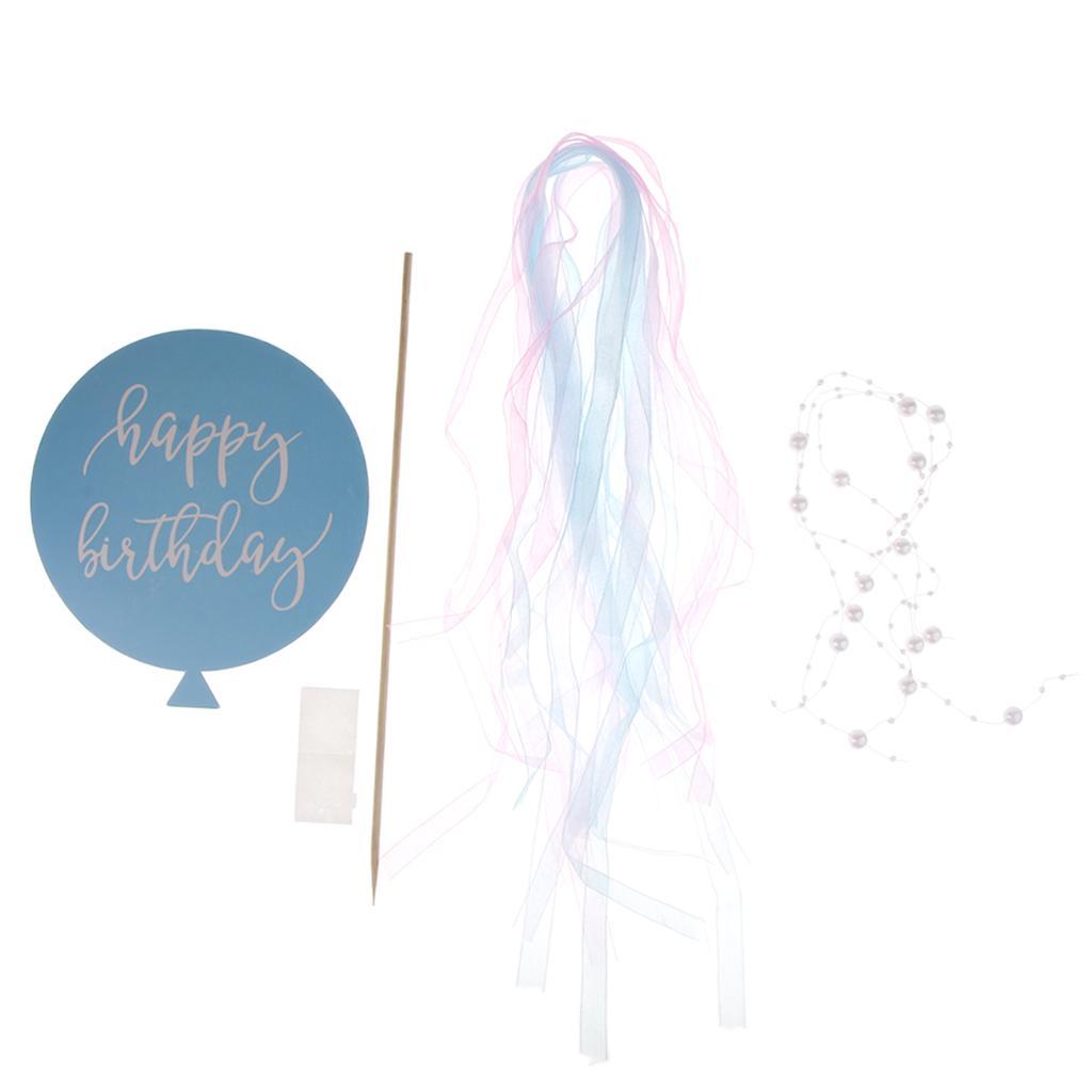 Cake Topper Insert Card Sticks Birthday Party Cake Centerpieces Decor