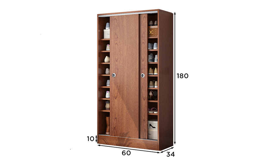Tủ giày dép cánh trượt thiết kế tiện lợi