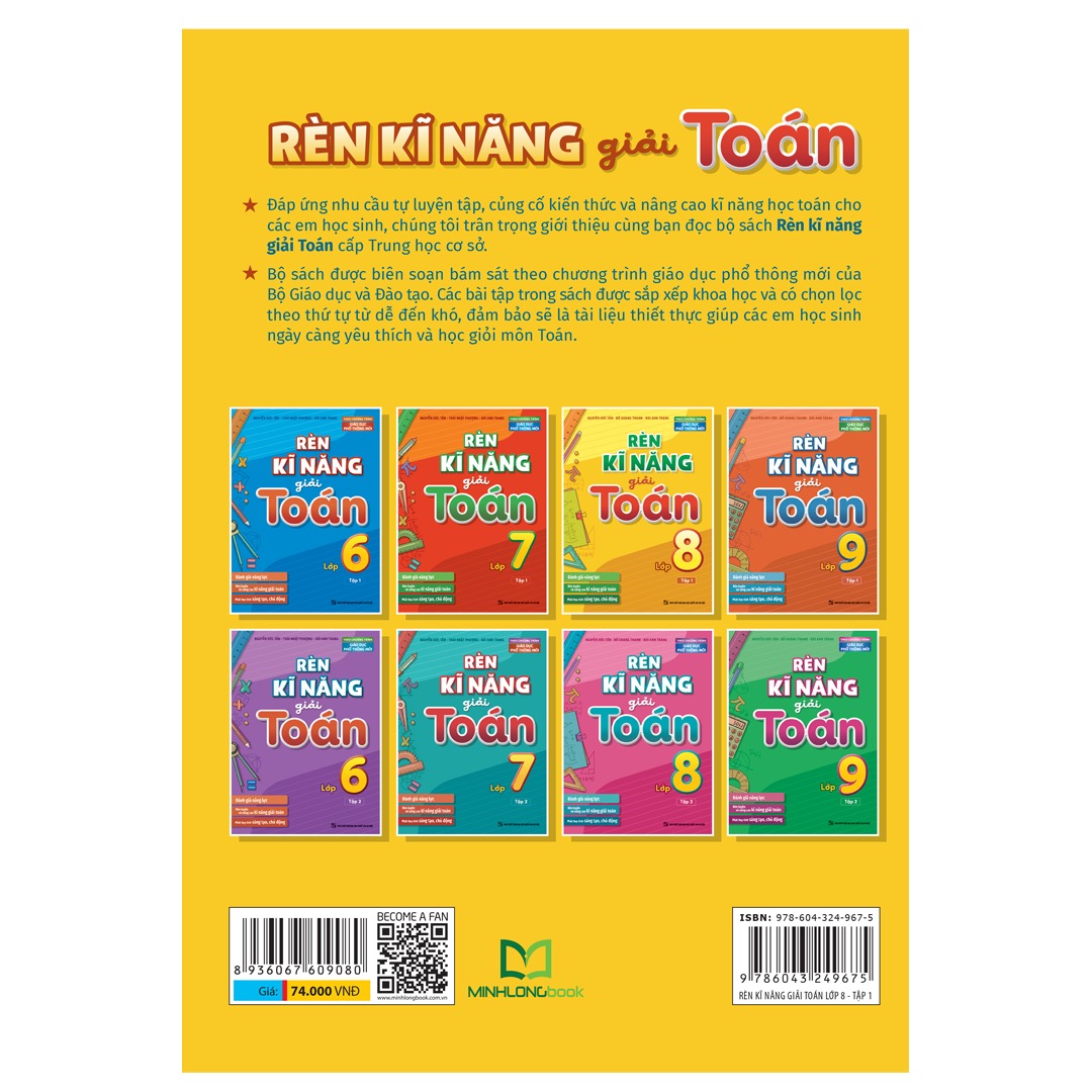 Rèn kĩ năng giải toán lớp 8 - Tập 1