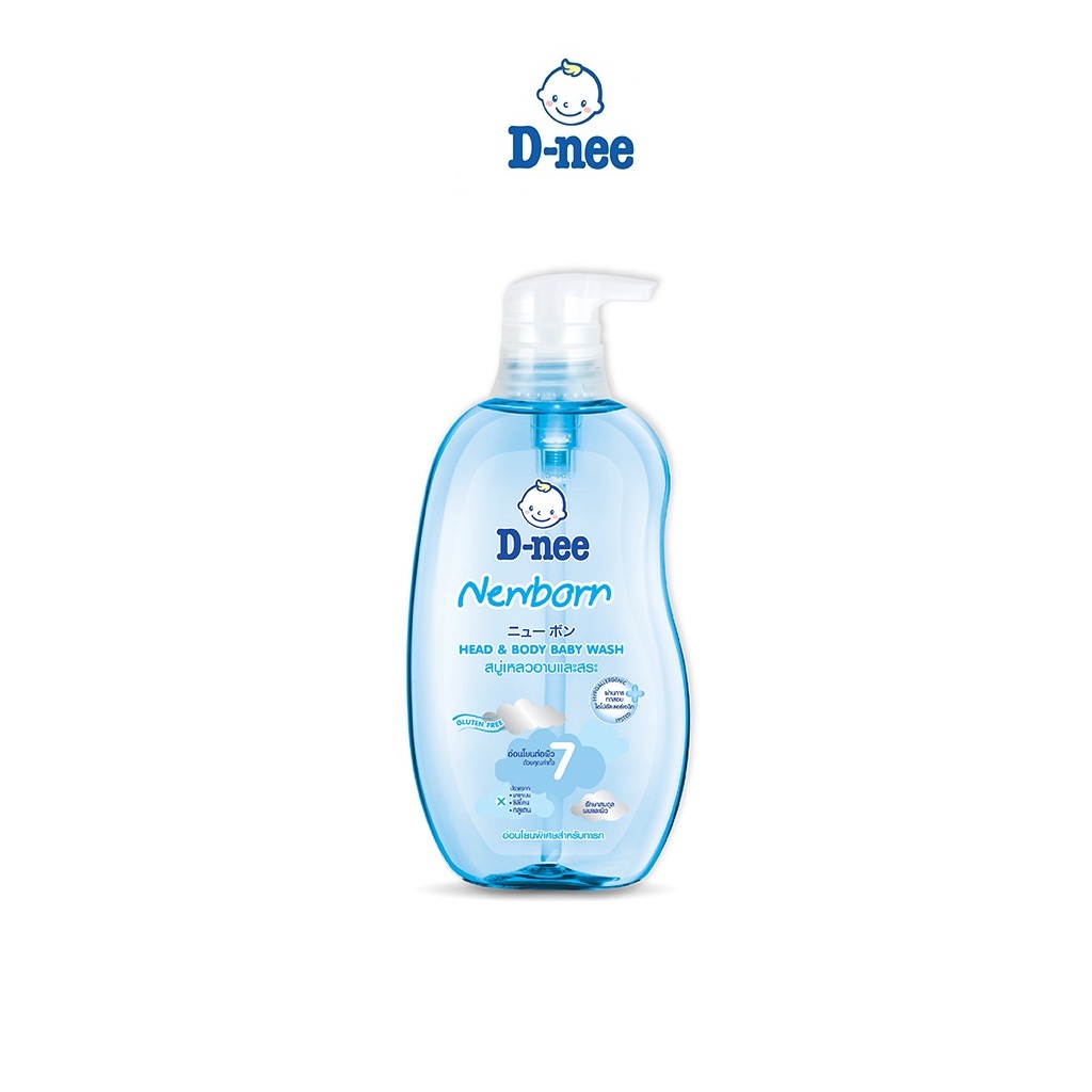 Tắm Gội Toàn Thân Baby Xanh D-Nee Dành Cho Bé Dưới 3 Tuổi (380ml)