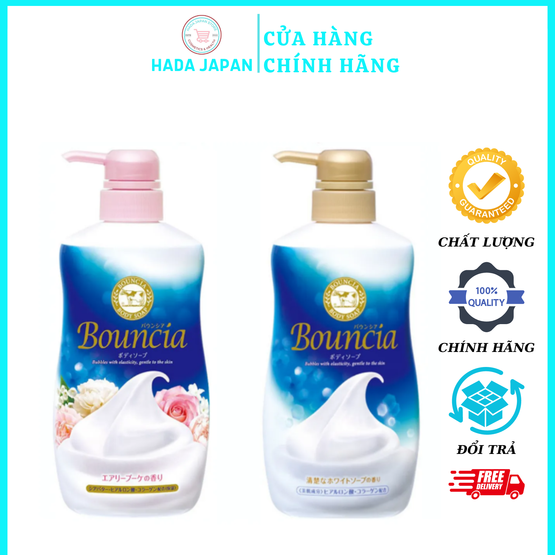 SỮA TẮM BOUNCIA CHIẾT XUẤT TỪ SỮA BÒ 500 ML