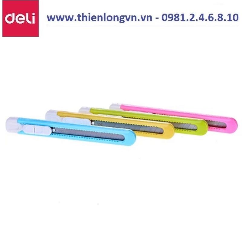 Dao rọc giấy nhỏ Deli 2054  màu Neon