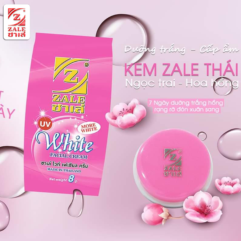 Kem Dưỡng Trắng Da Z ZALE HỒNG NGỌC TRAI 8g - 1 HỘP 24 HỦ