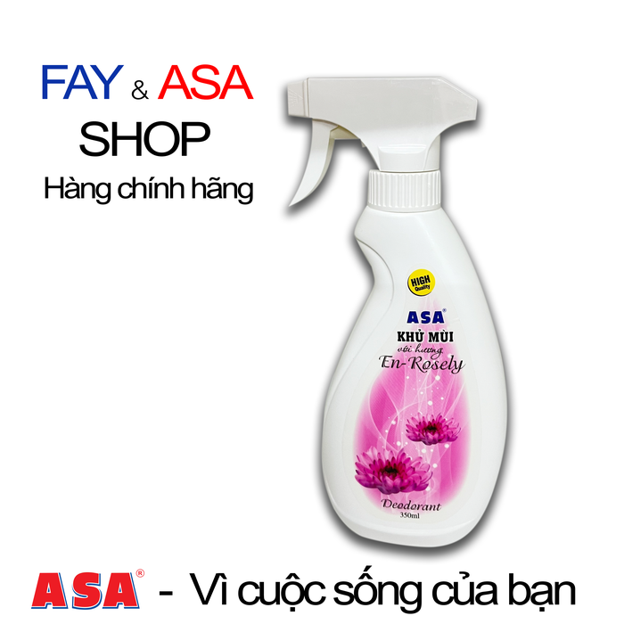 Khử mùi ASA - Loại bỏ mùi hôi trong sinh hoạt - Lavender, En-Rosely, Sky Flower - 300ml
