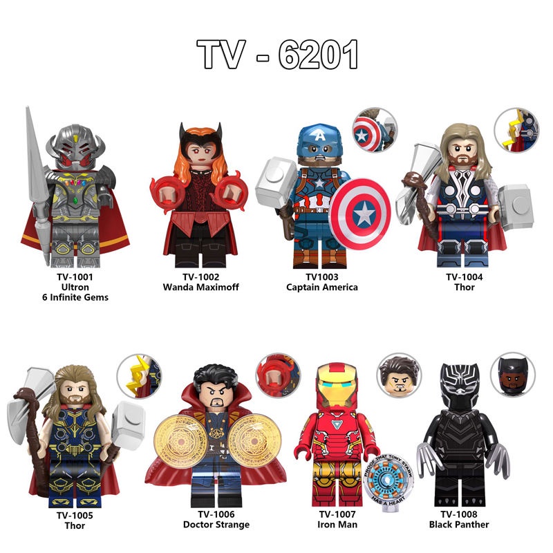 Đồ Chơi Lắp Ráp Minifigures Ultron Marvel Siêu Anh Hùng Black Panther TV6201