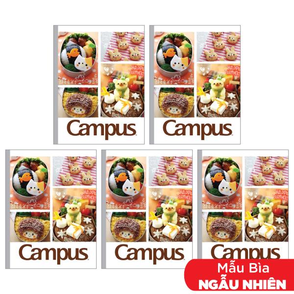 Combo 5 Tập A5 4 Ô Ly 96 Trang ĐL 80g/m2 - Campus NB-ABET96 (Mẫu Màu Giao Ngẫu Nhiên)