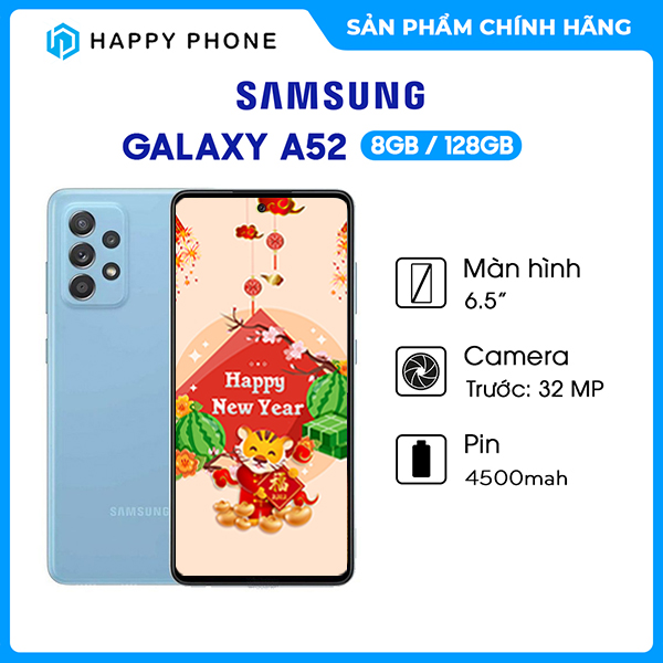 Điện Thoại Samsung Galaxy A52 (8GB/128GB) - ĐÃ KÍCH HOẠT BẢO HÀNH ĐIỆN TỬ - Hàng Chính Hãng