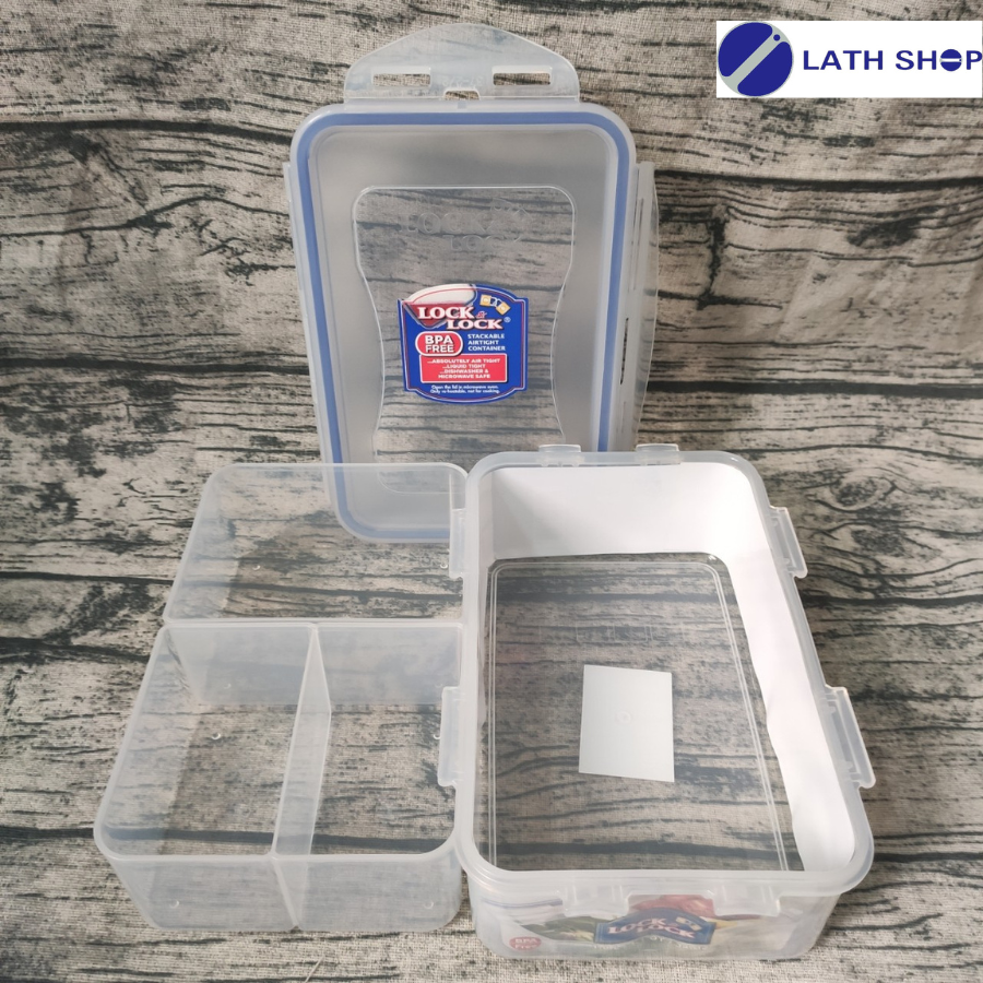 Hộp Bảo Quản Chia 3 Ngăn Có Thể Nhấc Rời Lock&Lock Classic Sử Dụng Trong Lò Vi Sóng, Máy Rửa Bát HPL817C - 1 Lít