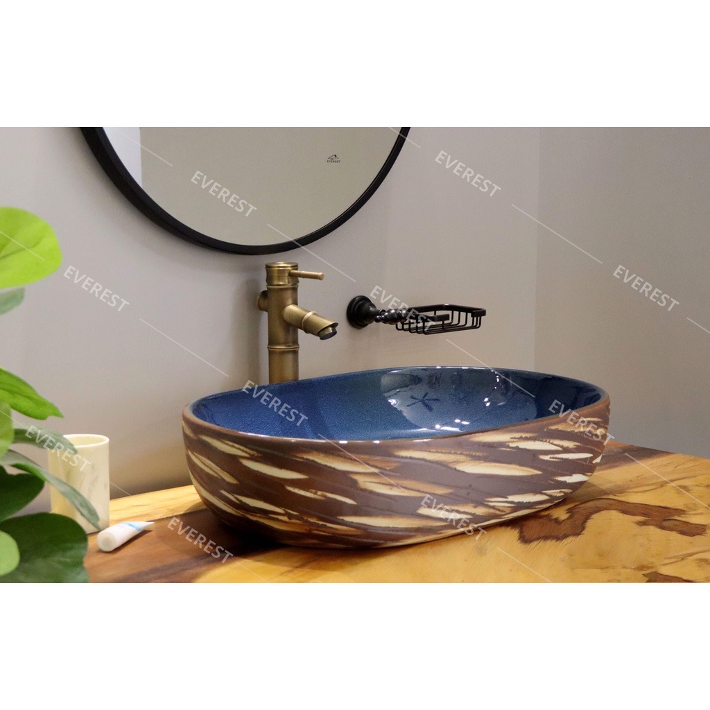 Chậu sứ mỹ thuật - lavabo đặt bàn mỹ nghệ