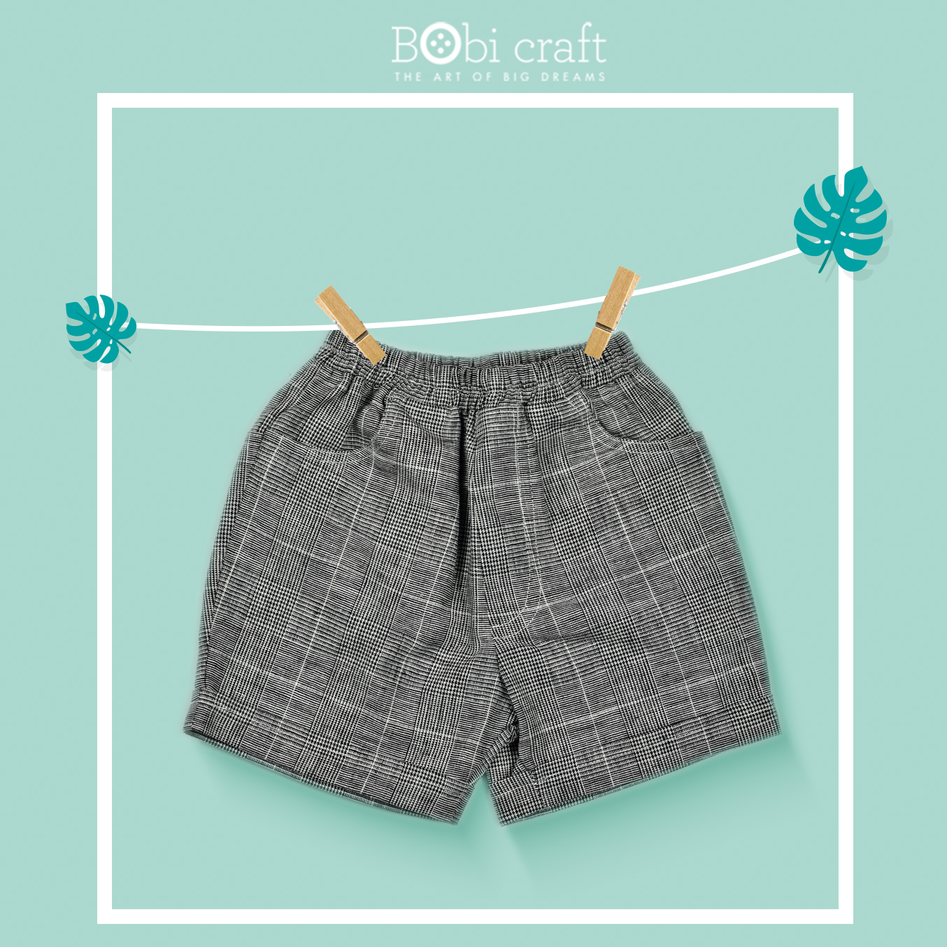 Quần áo trẻ em Bobicraft - Quần short bé trai caro - Cotton hữu cơ organic an toàn