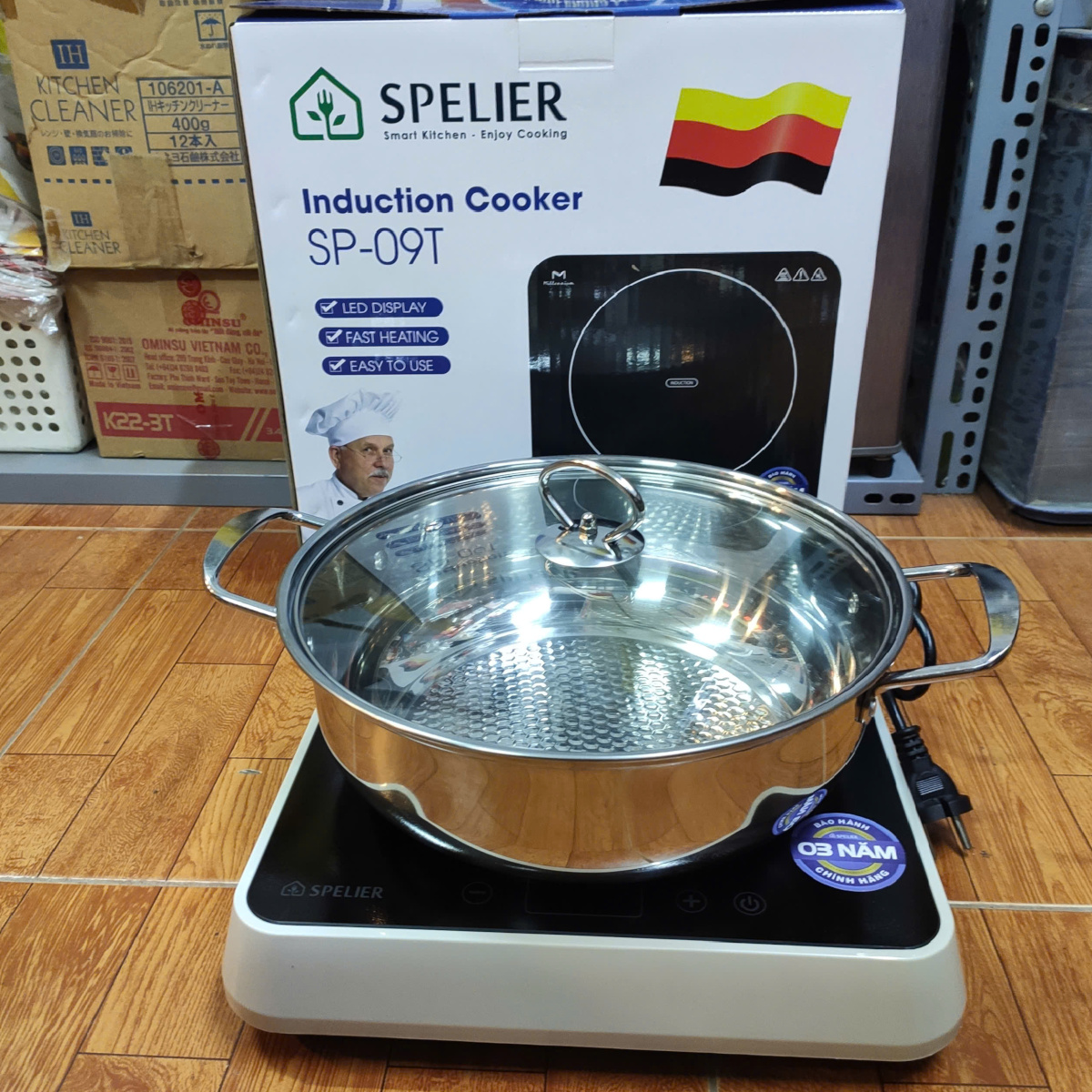 Bếp từ đơn Đức SP-09T công suất 2000W, bảo hành 3 năm - Hàng chính hãng