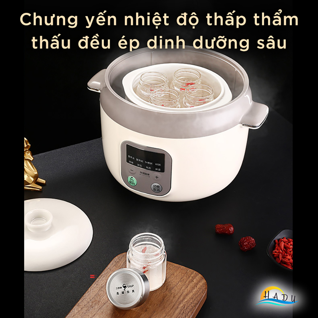 [4 Cái] Hũ Chưng Yến 120ml 150ml 200ml Thủy Tinh Nắp Inox 304 Cao Cấp Đạt Chất Lượng Đức SSGP