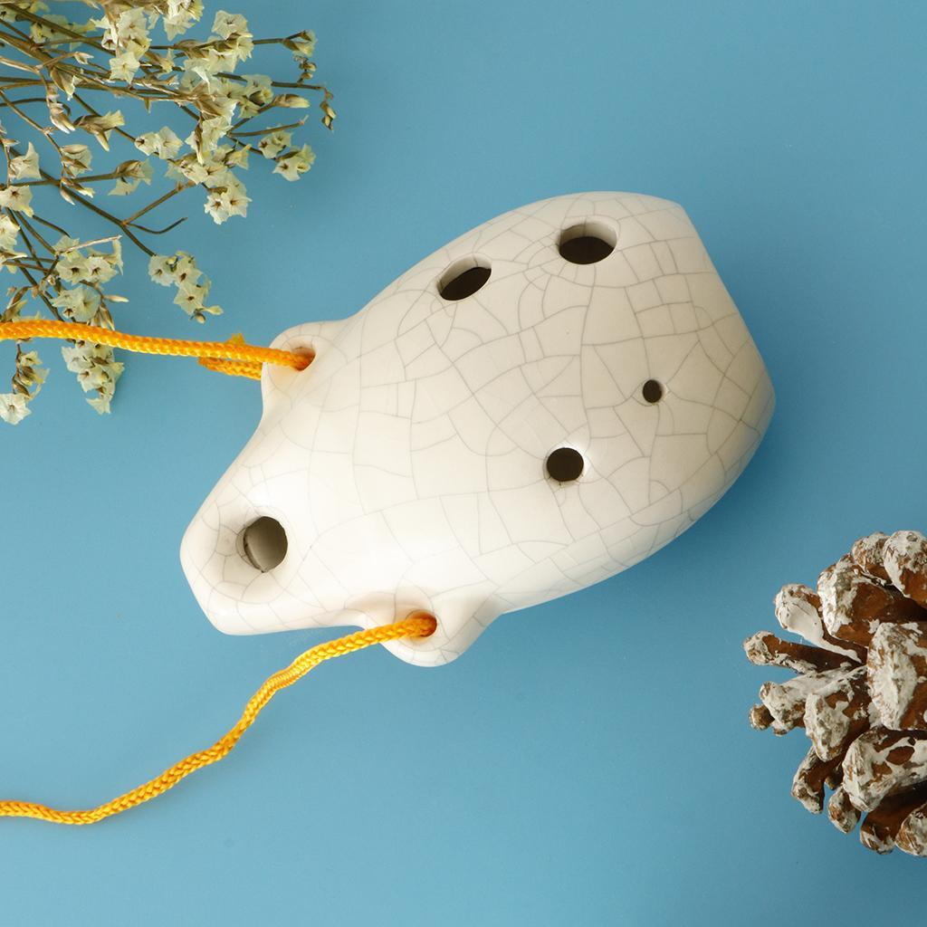 6 Hole Alto C Key Tuned Ocarina, Musical Instrument for Beginners Performers Players Students