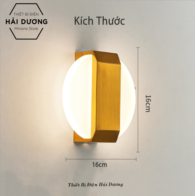 Đèn Tường Đồng Cao Cấp Kiểu Dáng Hiện Đại DT-622  Ánh Sáng Vàng - Led Siêu Sáng - Có video