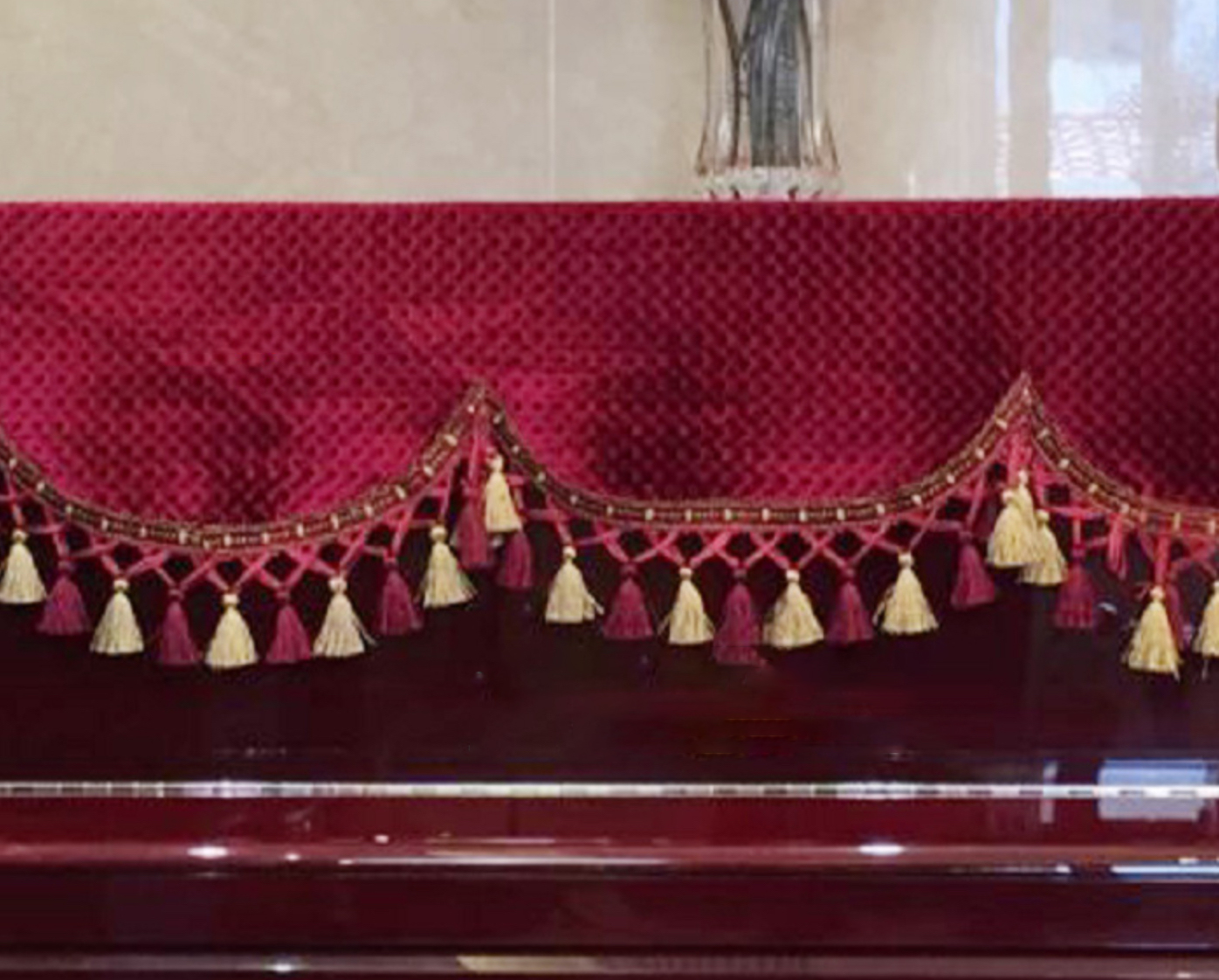 Khăn phủ đàn piano cơ đàn piano điện tử 88 phím phong cách Châu Âu cổ điển sang trọng chống bụi chống xước - HÀNG CHÍNH HÃNG
