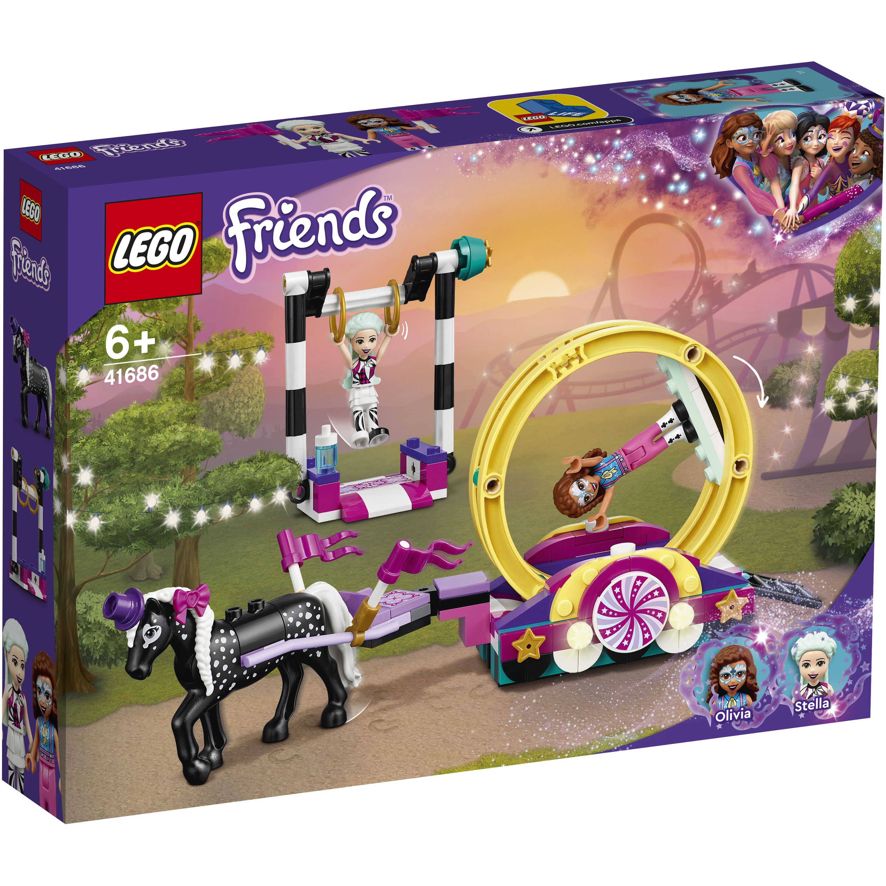 LEGO Friends 41686 Buổi biểu diễn ảo thuật nhào lộn (223 chi tiết)