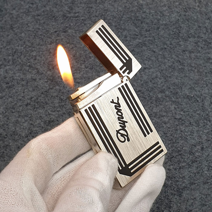 Vỏ Hột Quẹt Bật Lửa Upon Gas Đá D130T Họa Tiết Gấp Cạnh Đẹp Độc Lạ - Dùng Gas Đá Cao Cấp