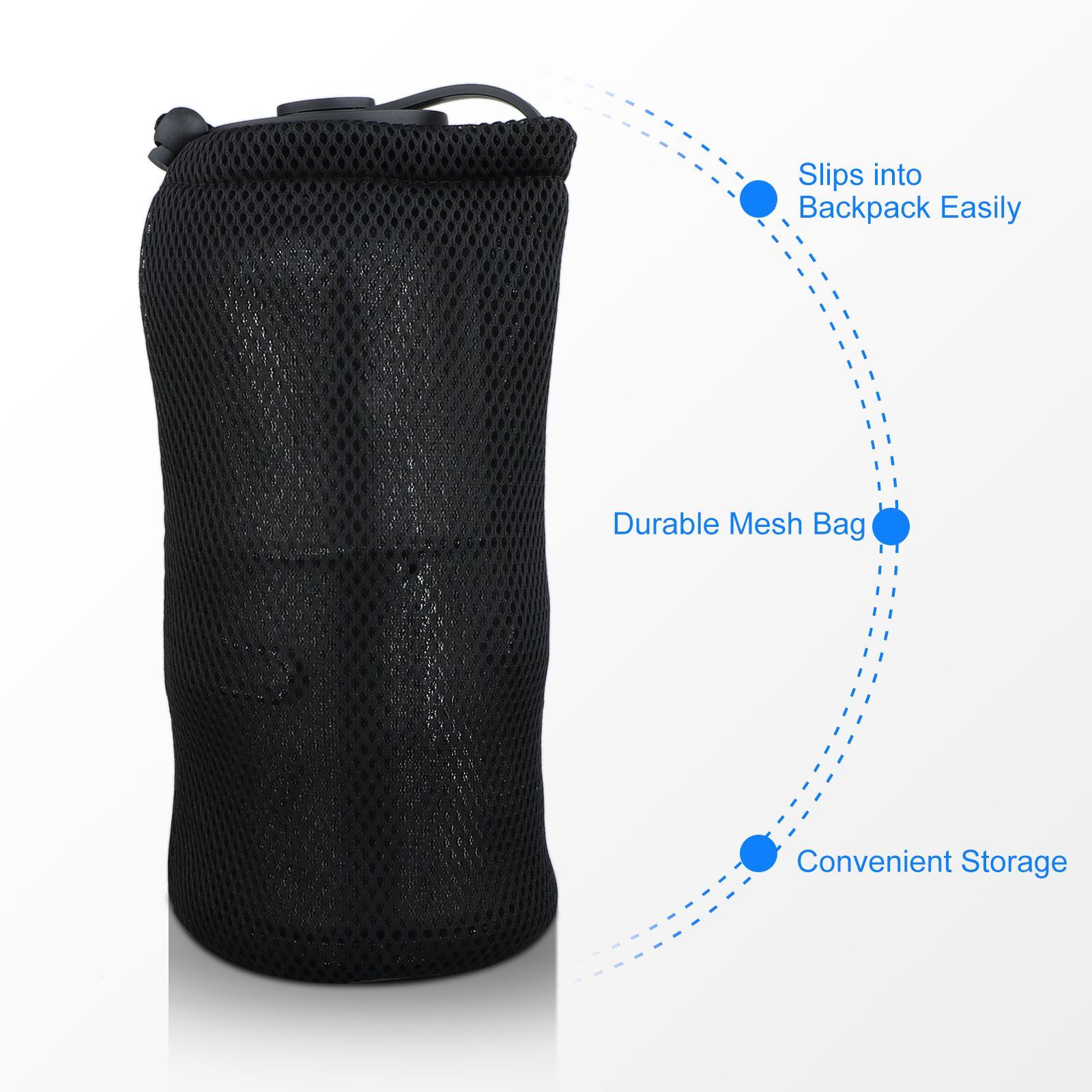 Camping Leak-Proof Water Bottle + Sturdy Cup + Mouth Spreader Bottle Hanger