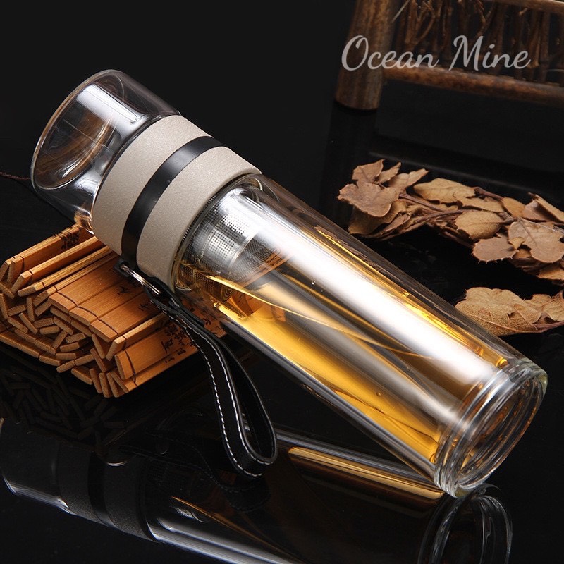 Bình Pha Trà Cao Cấp Cách Nhiệt Tốt Doron MS39 - Hai Lớp Thủy Tinh Giữ Nhiệt - Dung Tích 400ml - Hàng Chính Hãng