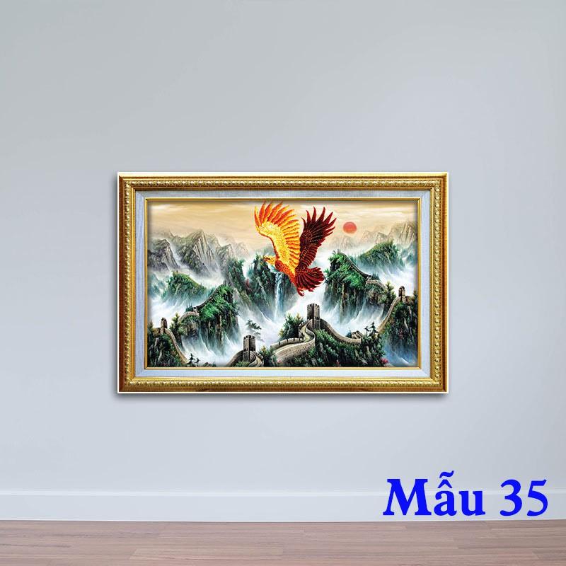 Tranh con hổ - tranh đồng quê - tranh con công đủ loại